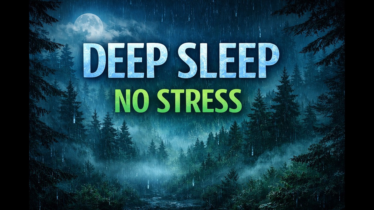 Deep Sleep Music 🌙 Fall Asleep Fast | Rain Sounds & Night Forest (3 ...