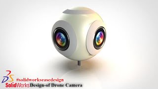 Solidworks Tutorial # 87 Make Design Drone Camera in Solidworks Modeling