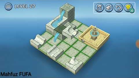 Flow water Fountain 3D puzzle | Pools Level 27