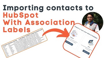 Hubspot CRM Tutorial | How to Import Contacts to Hubspot CRM with Association Labels.