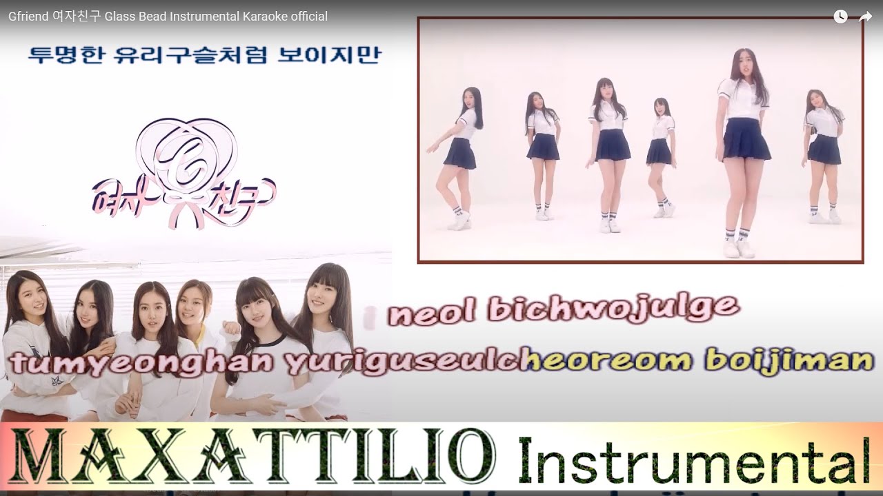 Gfriend 여자친구 Glass Bead Instrumental  Karaoke official
