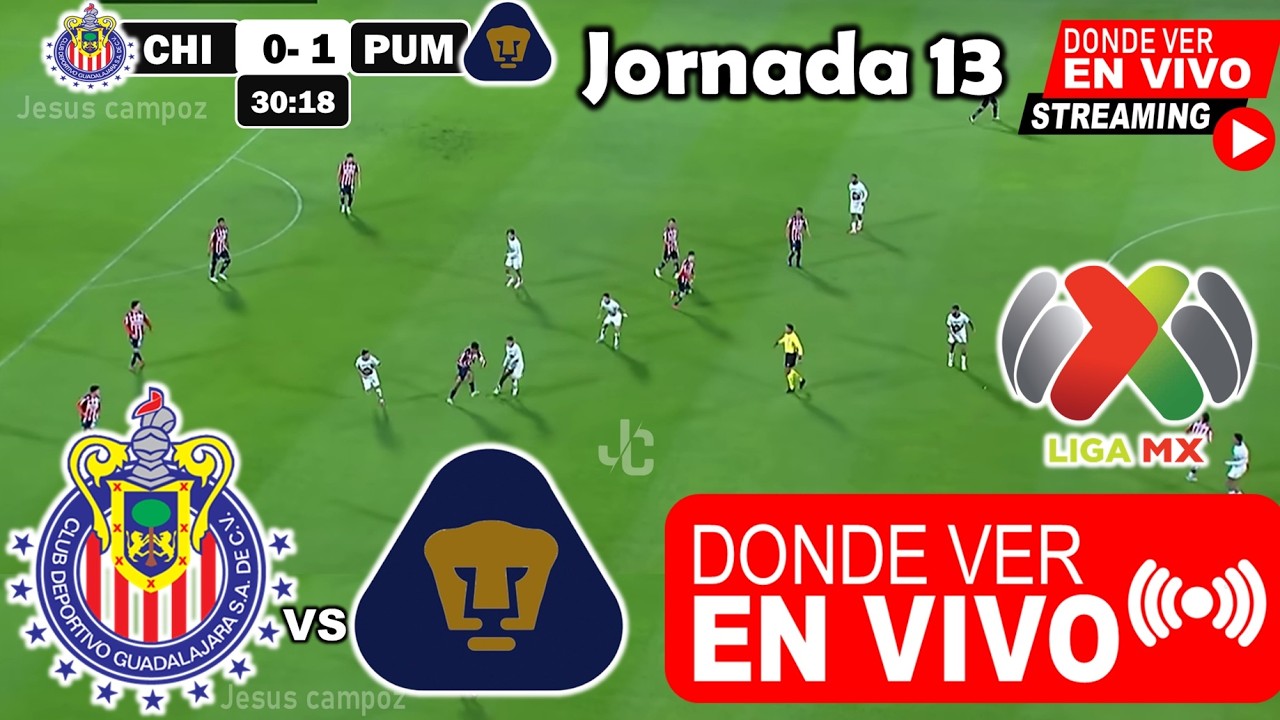 🔴 CHIVAS vs PUMAS EN VIVO DONDE VER | Analisis y Pronostico Horario ...