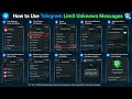 How to Use Telegram Limit Unknown Messages !