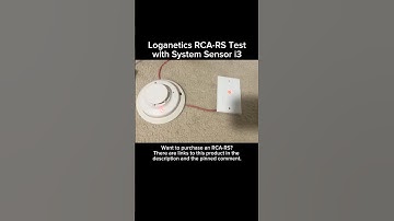 Loganetics RCA-RS Test with System Sensor i3 (2W-B) #firealarm