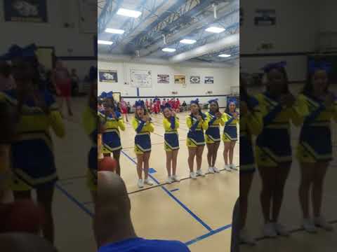 Midlothian Il Central park school cheerleading squad 5,6,7,8 grade blue and gold 2017 Central park school cheerleading squad(4)