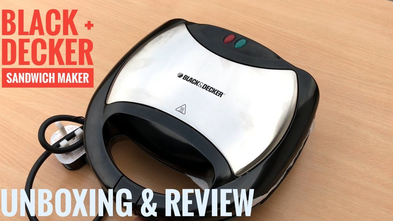 Black & Decker Sandwich Maker TS2000-B5 - Sandwiches Made Easy – Connected  Life Trading