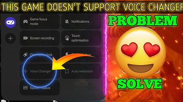 Game space voice changer not supported | this game does not support voice changer realme 8