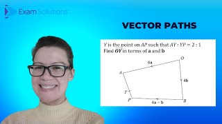 Vector Paths (parallelogram,hexagons, ratios and midpoints) | ExamSolutions