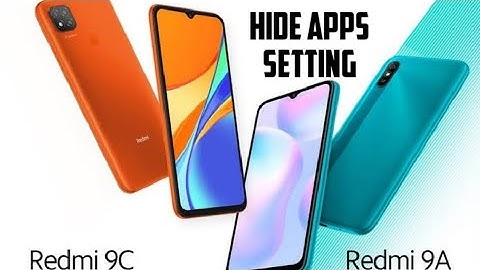 Redmi 9C : Hide apps Setting [2020]