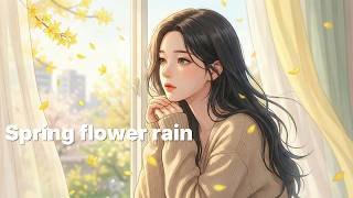 Fall Asleep in 5 Minutes 🌸 Spring Blossom Rain &amp; Soft Piano for Deep Sleep