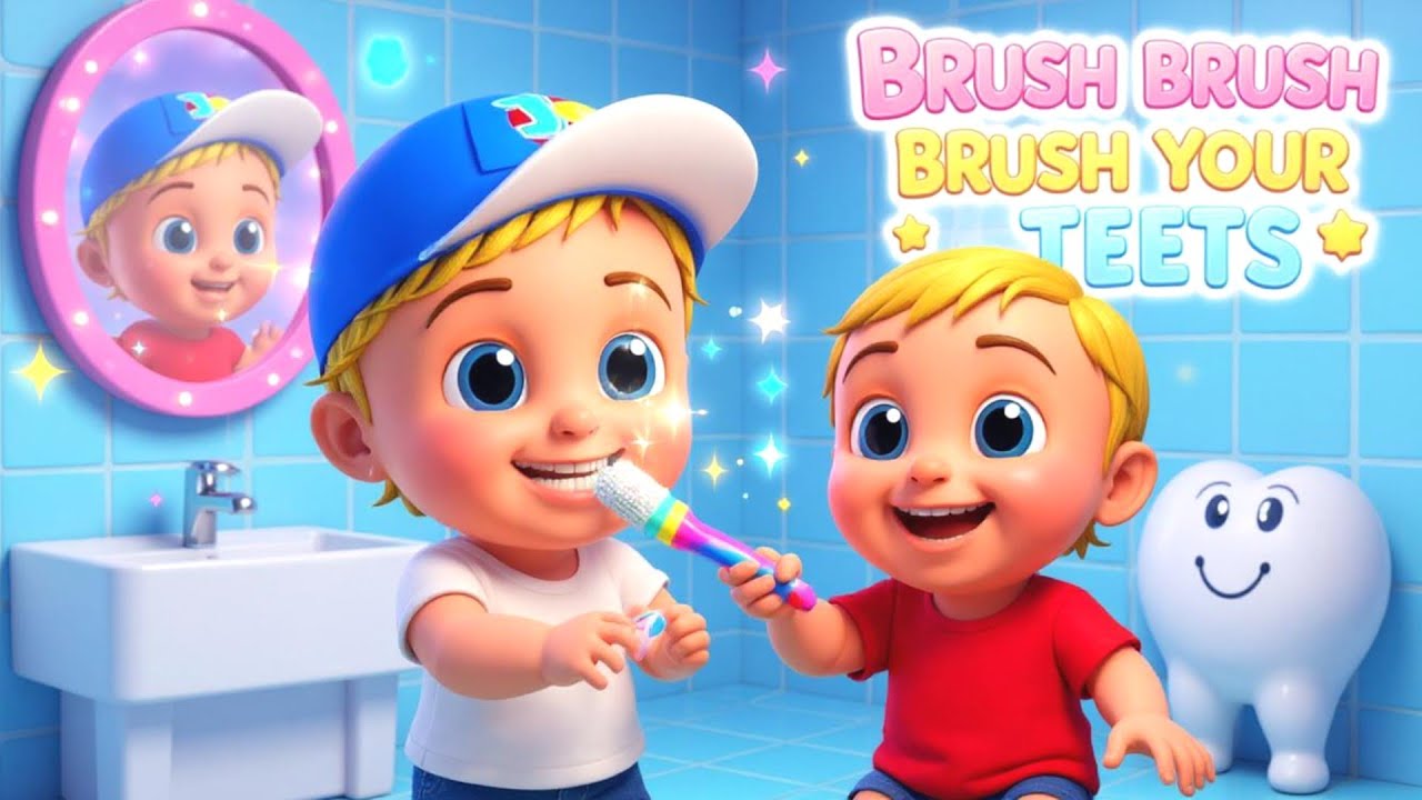 Brush Brush Brush Your Teeth 🦷 | Fun Morning Routine Song for Kids ...