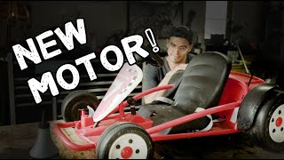Radio Flyer Ultimate Go Kart Teardown and Motor Replacement - one wheel not working