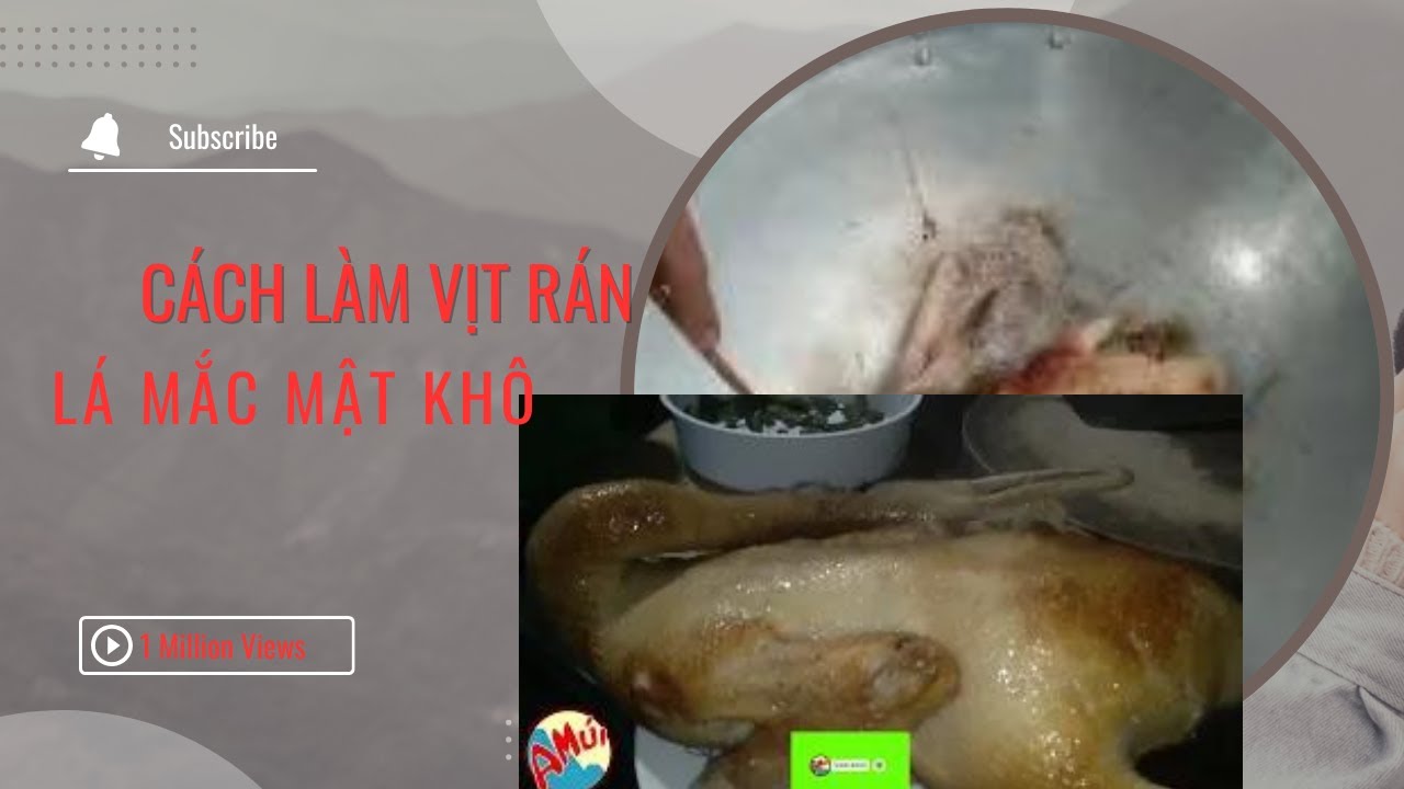 Hướng dẫn làm món vịt rán lá mắc mật khô đơn giản như đang giỡn - YouTube
