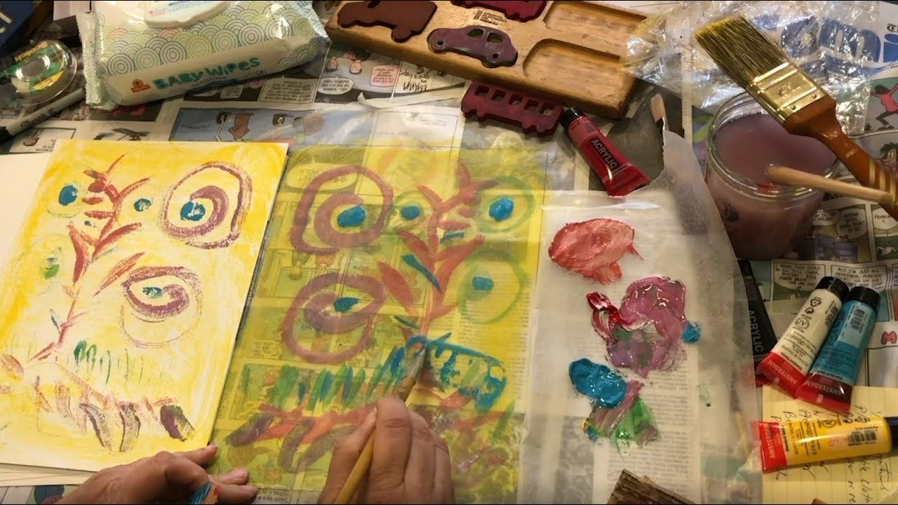 Wax Paper Printmaking - Process Art For Kids