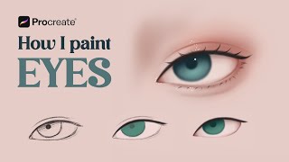 How I Paint Semi-Realistic Eyes | Digital Art Tutorial screenshot 3