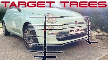 3d scanning car bumper using target trees.