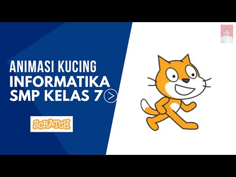 Membuat Animasi Kucing bergerak menggunakan Scratch-Informatika Kelas 7|PLB