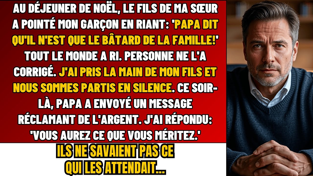 À Noël, le Fils de Ma Sœur a Ri: « Papa a Dit que Ton Fils est un Bâtard » — Personne n’a Rien Dit