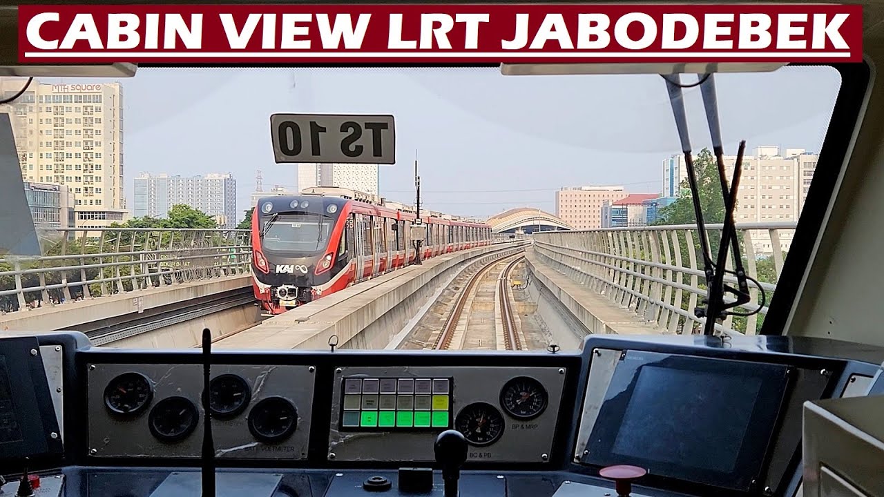 CABIN VIEW LRT JABODEBEK ❗ Rasuna Kuningan to Bekasi Barat LRT Station - Jakarta public transport ❕