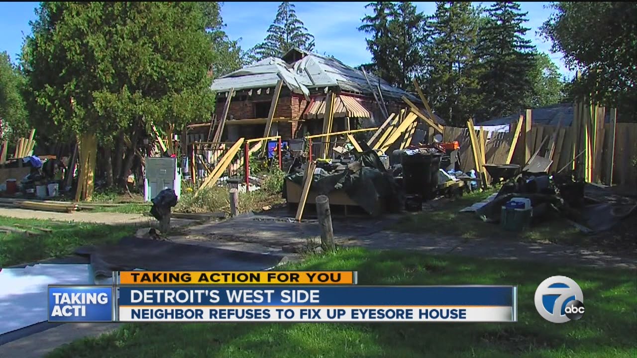Refuse Neighbor Neighbor refuses to clean up his home - YouTube