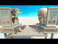 King Centaur vs Skeleton King on Great Arena in Animal Revolt Battle Simulator