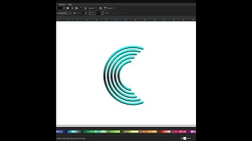How To Make C Logo Design in Coreldraw #Logo #shorts #drawing