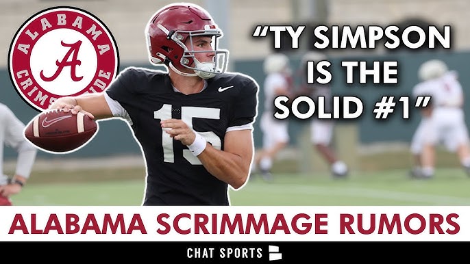 Alabama Football Scrimmage Rumors: Ty Simpson Building Confidence + Lotzeir  Brooks & Dijon Lee Hype - YouTube
