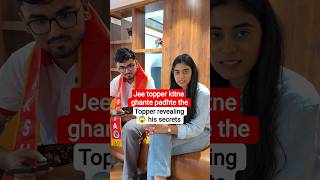 Topper revealing His secrets 🫡🔥 #jee #topper #iit #iitian #pw #udaanbatch