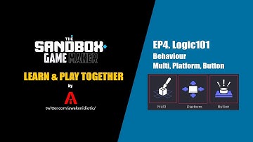 The SandBox Game Maker : 4 Logic101 - Behaviour Multi, Platform, Button 🧠