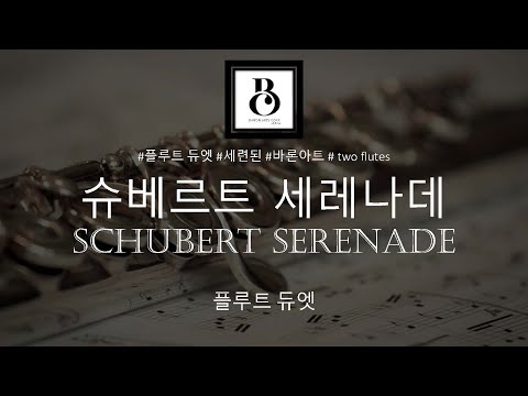 세레나데(Serenade, Flute Duet, 플룻 듀엣 (Flute Duet) - F. Schubert