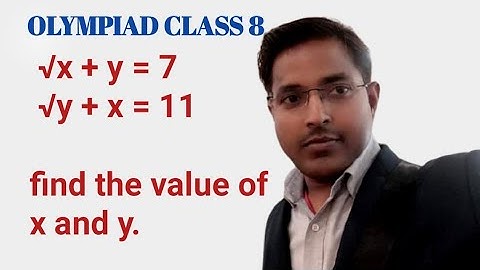 root x + y=7 x+root y=11 olympiad special