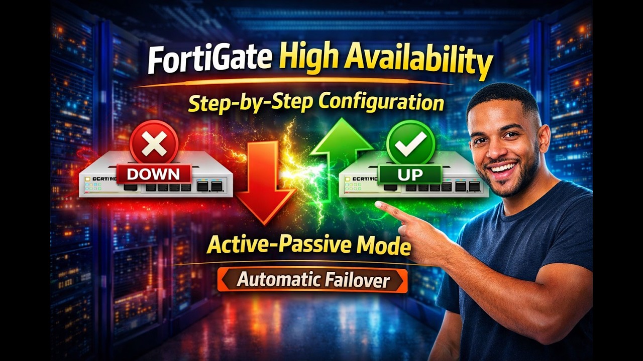 28- FortiGate High Availability (HA) Setup Step-by-Step | Fortinet ...