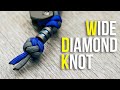 Tie a wide diamond knot tutorial  wide paracord lanyard knot