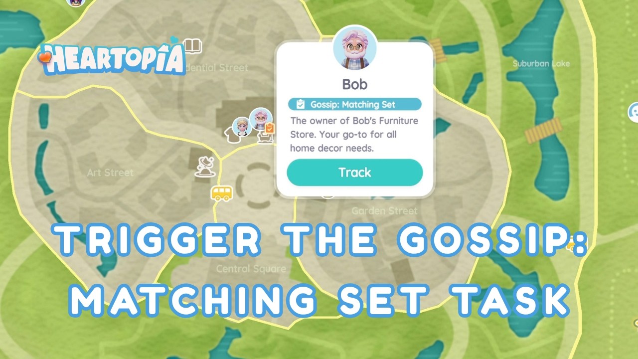 Секрет задания «Сплетни»! — Как запустить задание «Сплетни: Сопоставление наборов» в Heartopia.