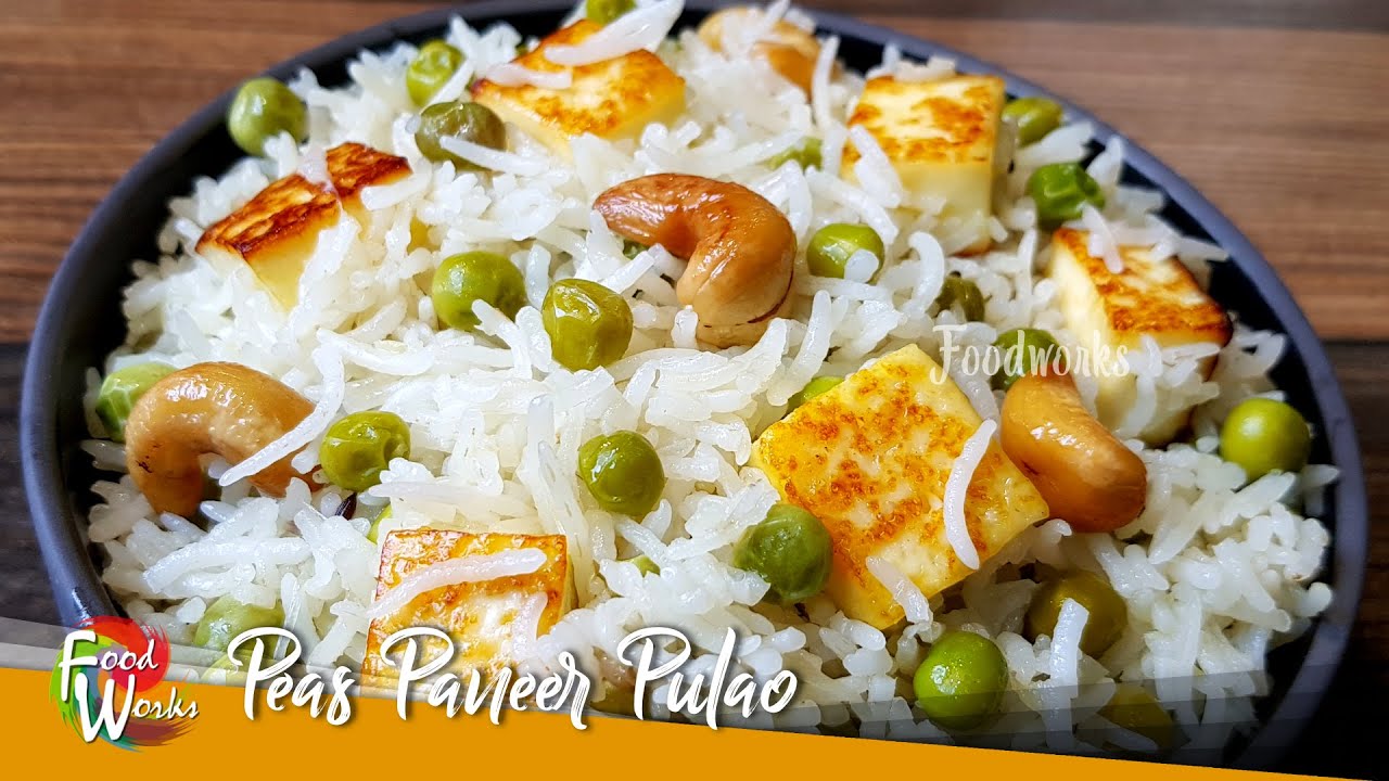 Peas Paneer Pulao Recipe | Matar Paneer Pulao | Paneer Peas Pulao | Matar Pulao Recipe | Foodworks