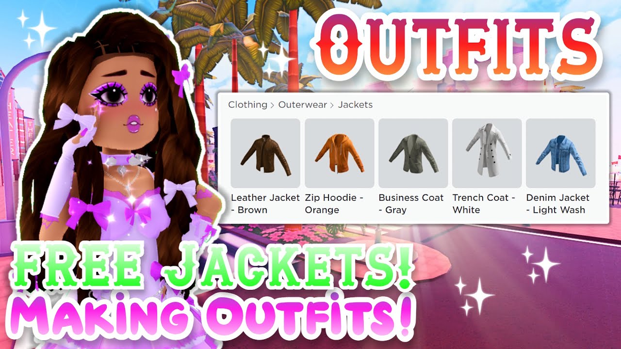 These FREE ROBLOX JACKETS Are AMAZING! MAKING OUTFITS! Royale High ...