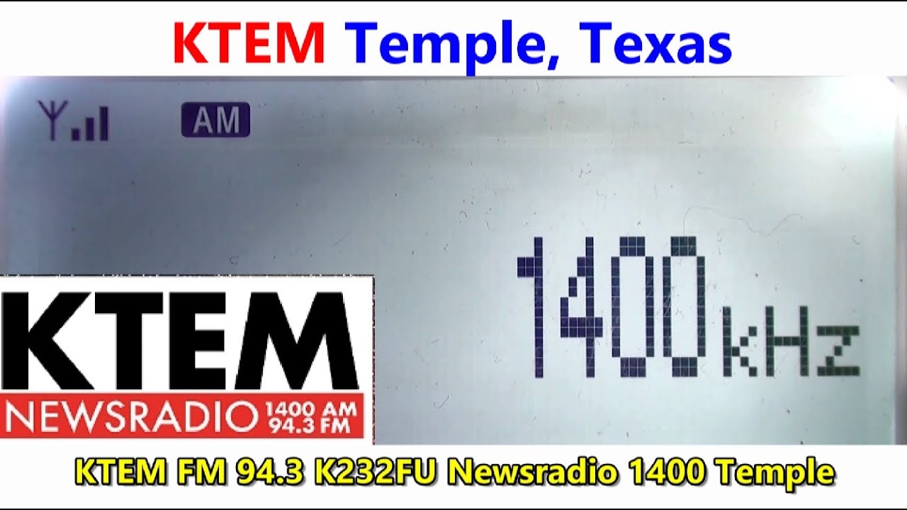 1400 KTEM - Temple, Texas captada en Zapopan, México - YouTube