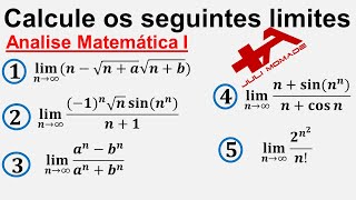 CALCULE O LIMITE DAS SEGUINTES SUCESSOES (Analise Matematica 1), Juli Momade