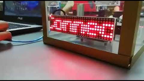 Led scrolling display board using by bluetooth