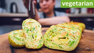 vegetarisch: Brokkoli Omelette【chinesisch kochen rezepte】