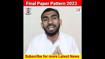 Paper Pattern Final Exams 1,3,5,7 GCUF | Affiliated Colleges GCUF Final Exams 2023
