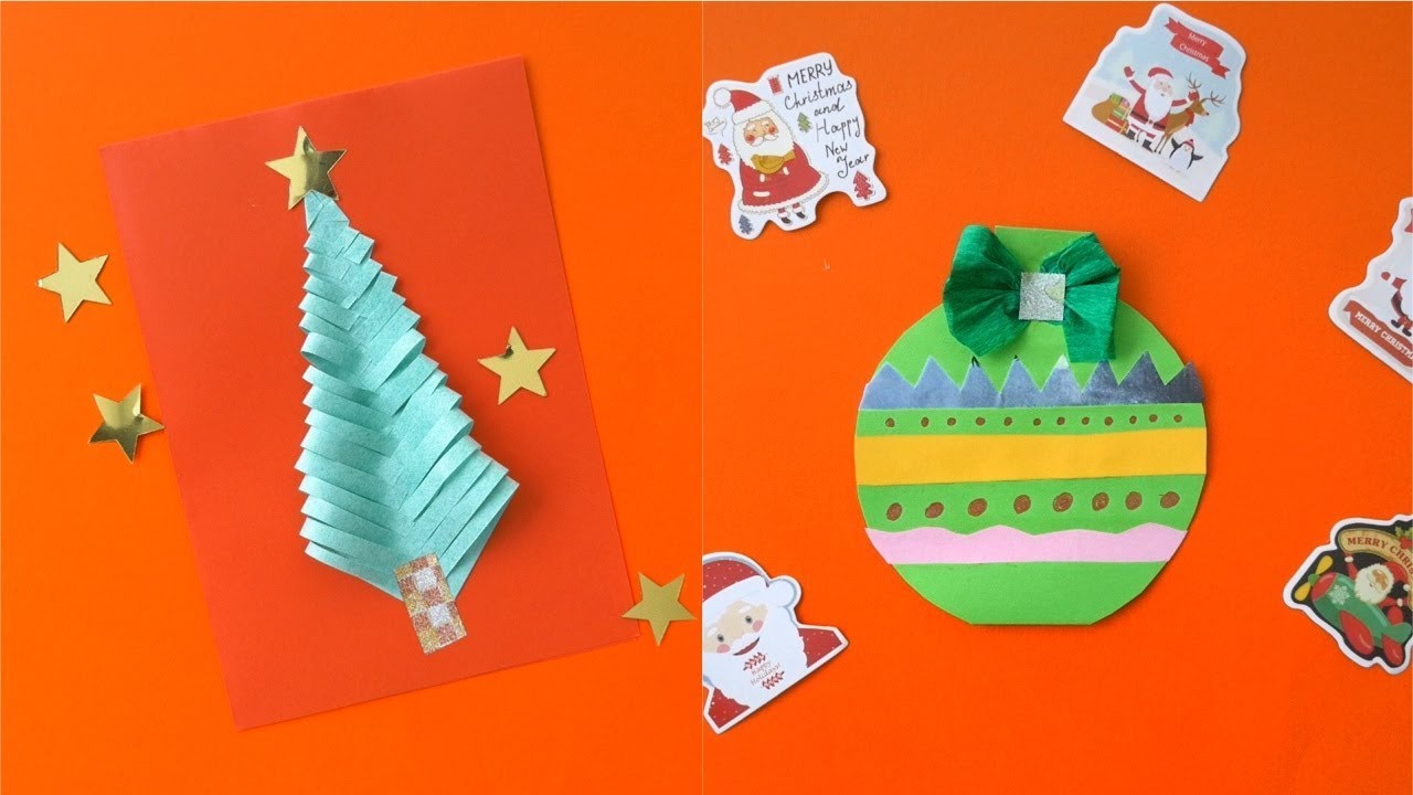 5-minute EASY DIY CHRISTMAS CARDS IDEAS! CRAFTS FOR EVERYONE! - YouTube