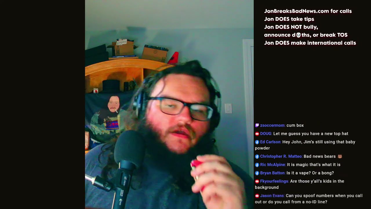 The Jon Breaks Bad News Show Ep 110 YouTube