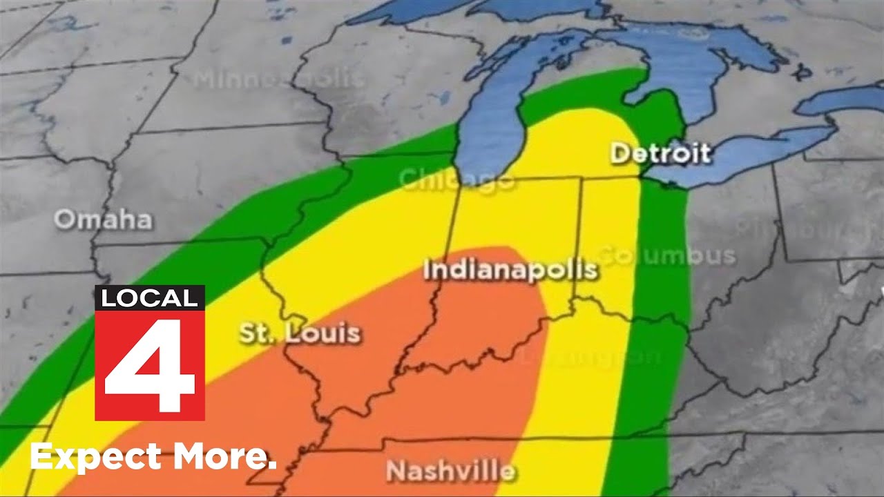 Strong winds topple trees, disrupt power in Metro Detroit - YouTube