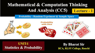 Mathematical & Computation Thinking And Analysis (Lecture-1) | CC-5 | #ranchiuniversity | Sem -II