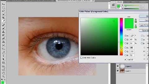 photoshop CS5 eye colour change tutorial