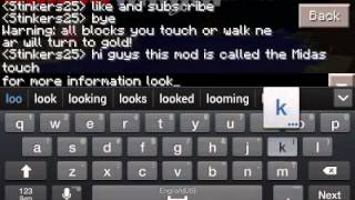 Minecraft pe mod Midas touch