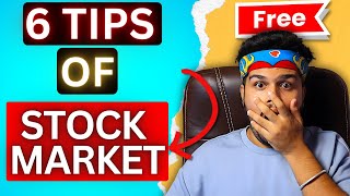 6 Tips for Stock Market || STOCK MARKET 6 योग्य  बातें || HINDI