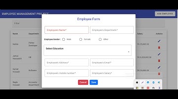 Employee Management | Angular part-04 | Mini Spring boot Project | Backend java @ Frontend Angular