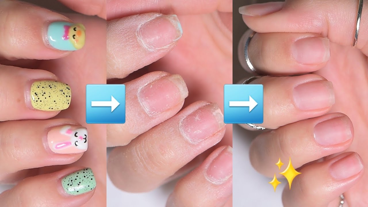 Removing Gel Polish And Cuticle Removal Easy At Home | Natural Nail